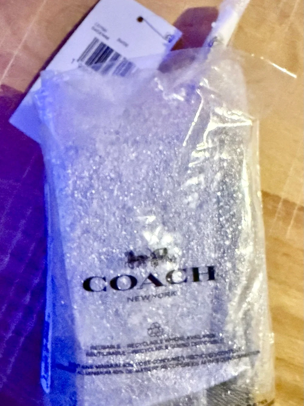 BNWT!!! Coach Denim Crystal Signature Essential Slim Card Case 💙💙